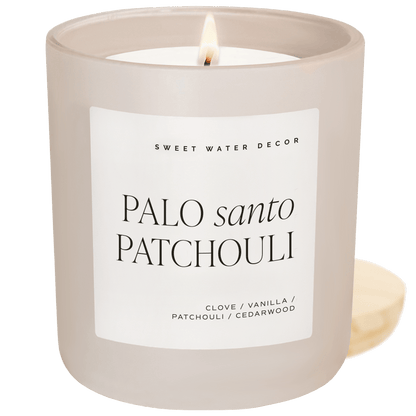Palo Santo Patchouli 15 oz soy candle